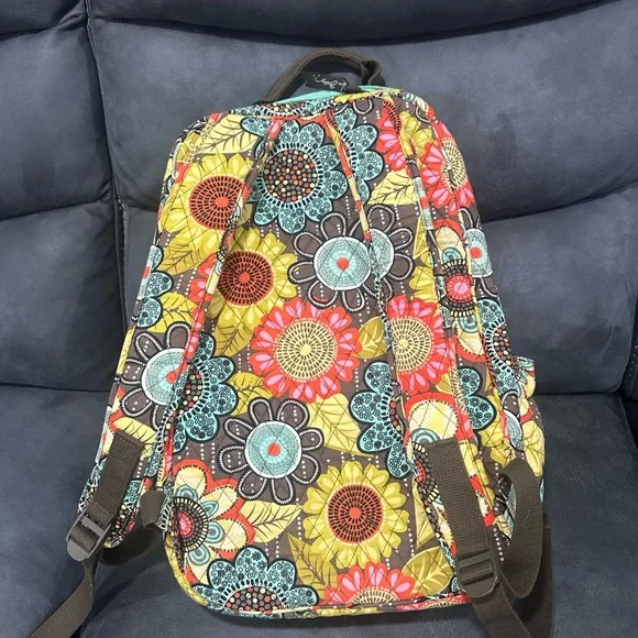 Vera Bradley | Bags | Vera Bradley Red And Yellow Backpack 